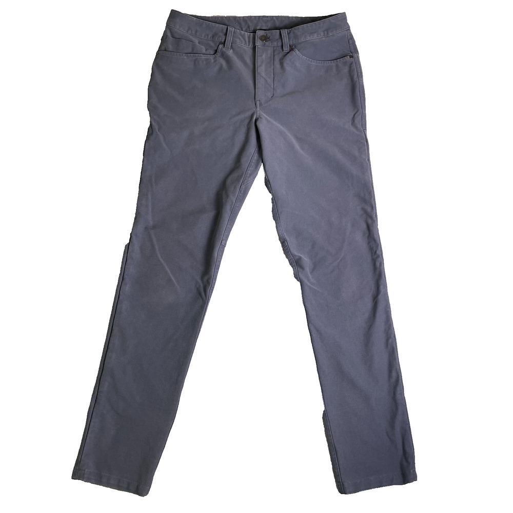 Lululemon ABC Slim Fit 5 Pocket Pant Mens 31 Blue Utilitech Warpstreme Office